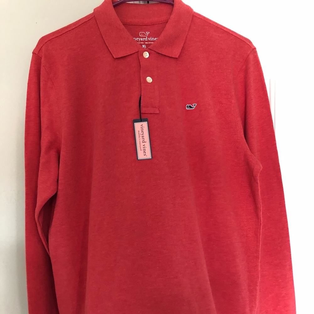 Young men’s Vineyard Vines long sleeve polo